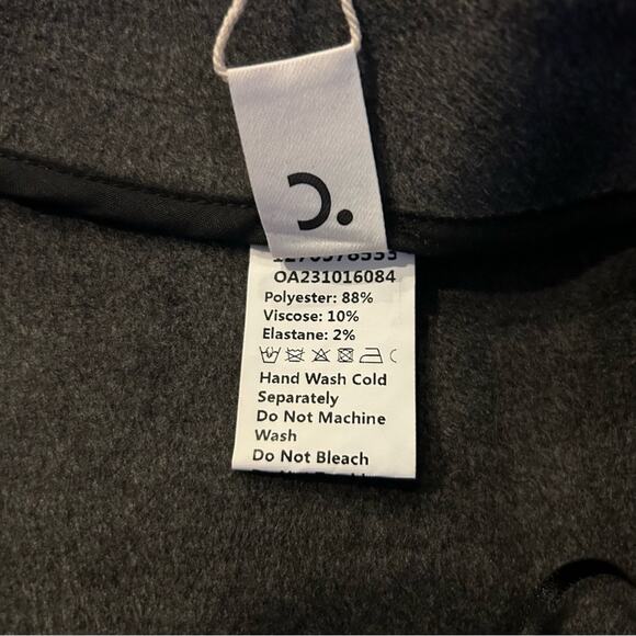 NWT Commense Charcoal Gray Piped Hem Mini Skirt Size Medium - Picture 5 of 5